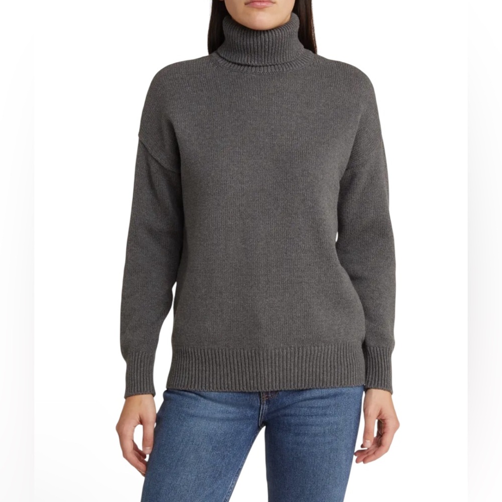 Madewell Rib Turtleneck Sweater Size Large